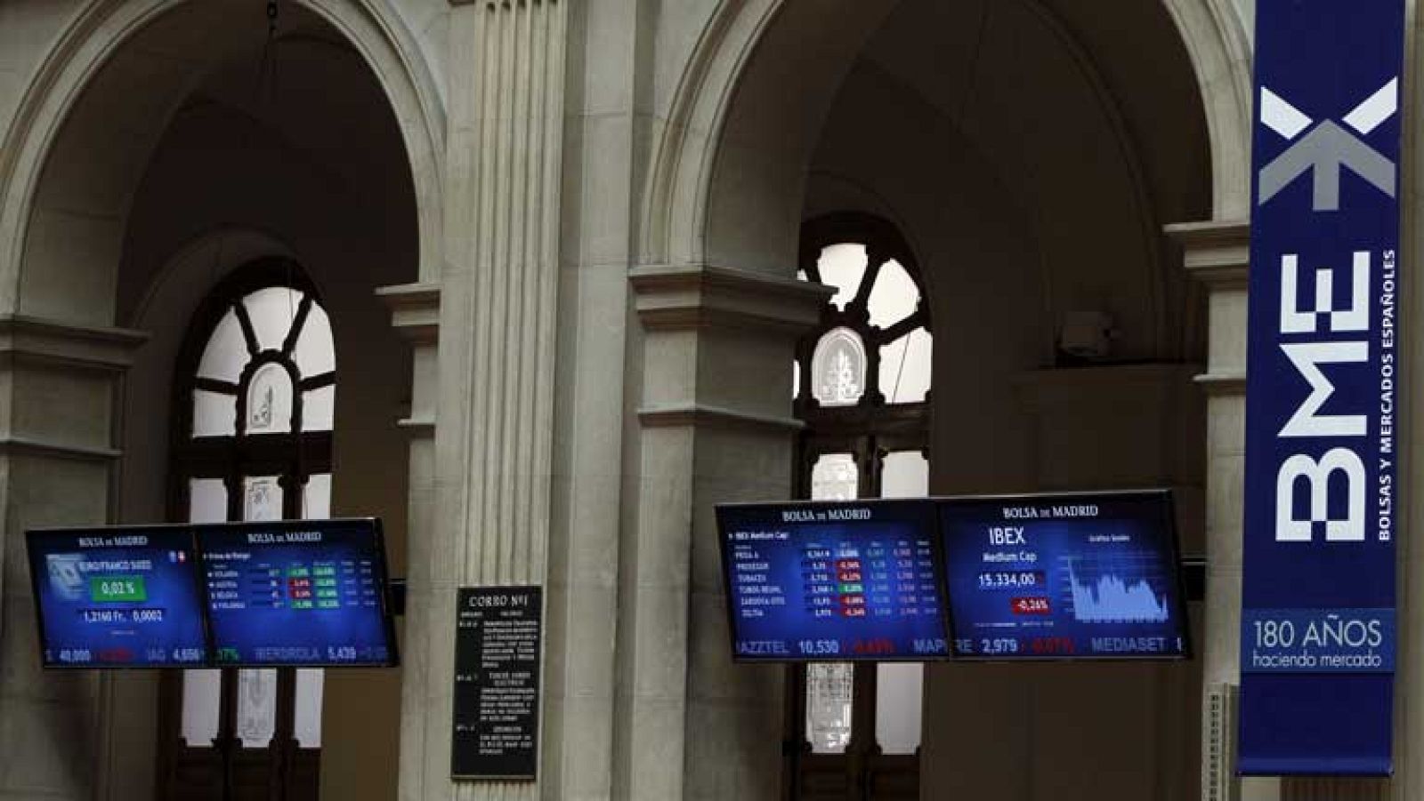 La Bolsa baja un 0,73% pero gana un 0,45% en toda la semana