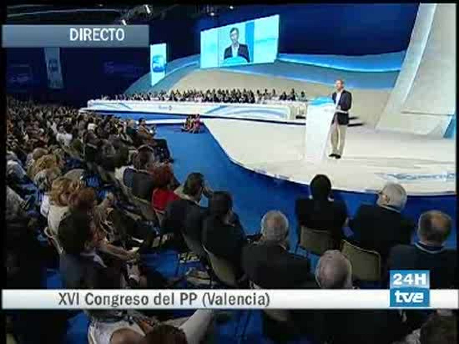 El Secretario General del PP se ha despedido de la política en el Congreso del PP en Valencia.