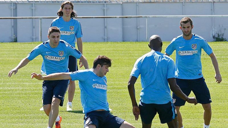 El Atlético de Madrid comienza la pretemporada con Filipe Luis y Miranda