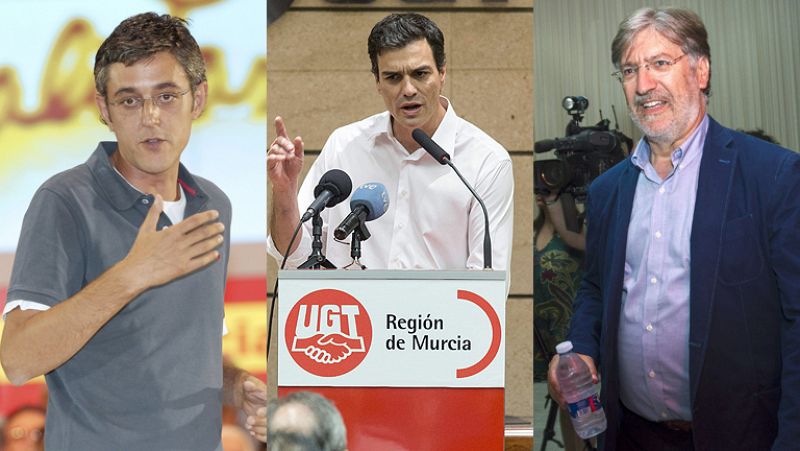 Los candidatos a liderar el PSOE cierran la campaña con llamamientos a la participación