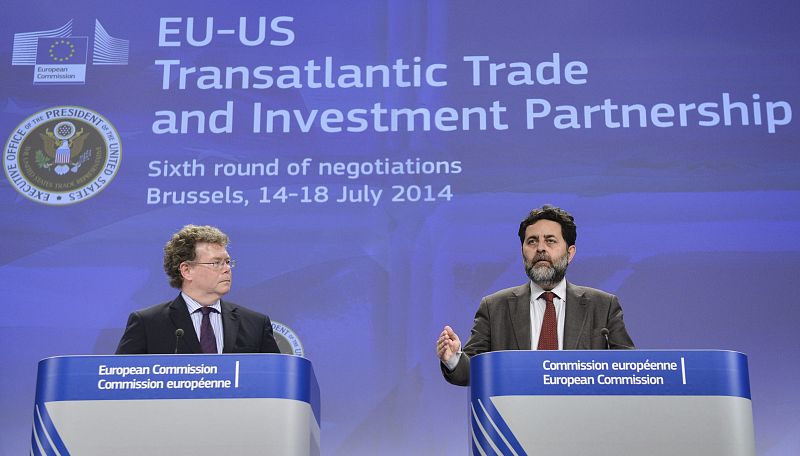 La UE y EE.UU. concluyen con "avances técnicos" la sexta ronda del acuerdo de libre comercio