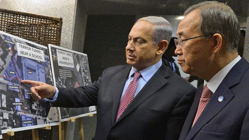 Ban Ki-moon, a israelíes y palestinos: "Dejad de luchar y empezad a hablar"