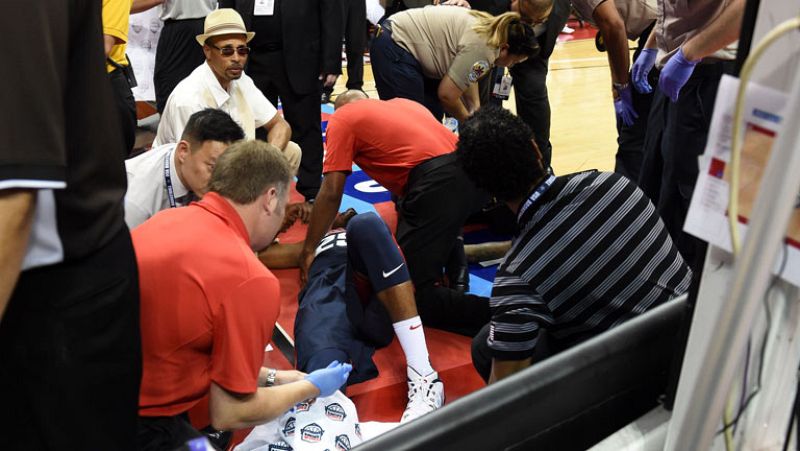 Estados Unidos sufre otra baja importante con la grave lesión de Paul George