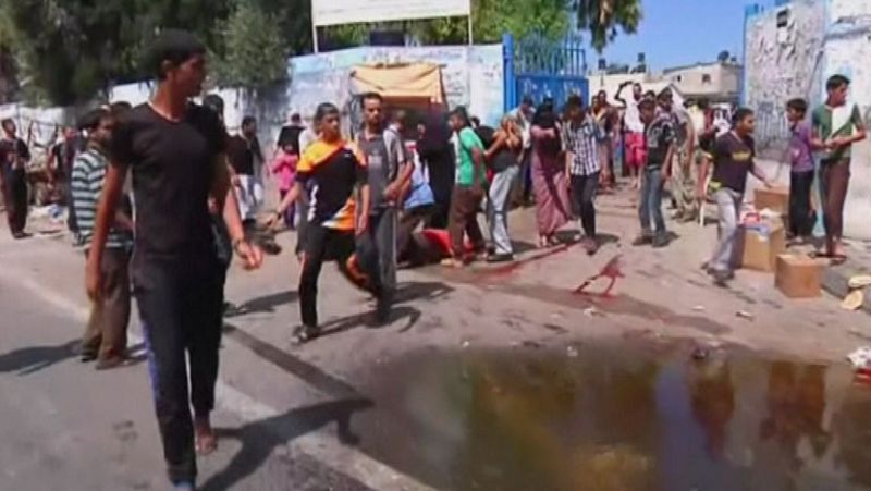 El último bombardeo contra una escuela de la ONU desata las críticas de la comunidad internacional