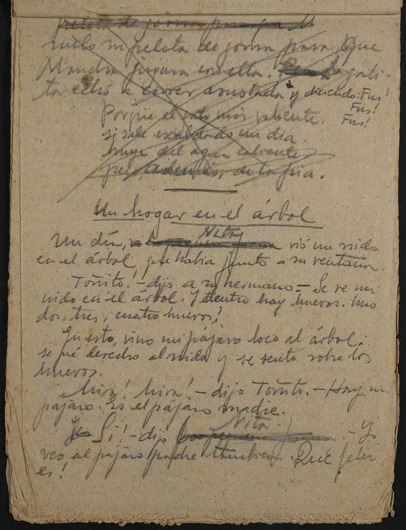 La BNE adquiere los últimos cuentos escritos por Miguel Hernández