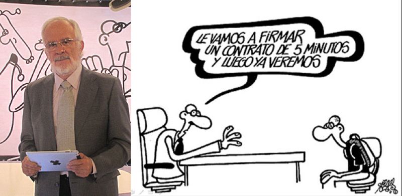 Forges: "La gente pega mis viñetas en la nevera"