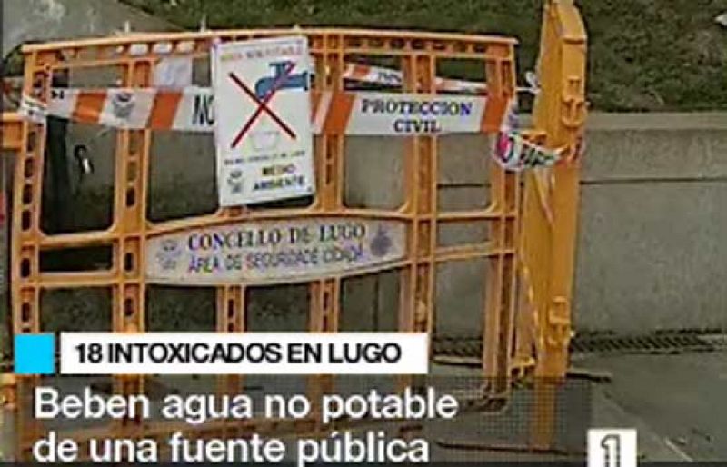 Hospitalizadas 22 personas por beber agua no potable de una fuente en Lugo