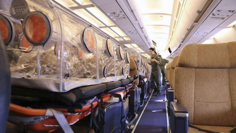 El avión medicalizado repatriará al religioso con ébola y a la monja esta medianoche