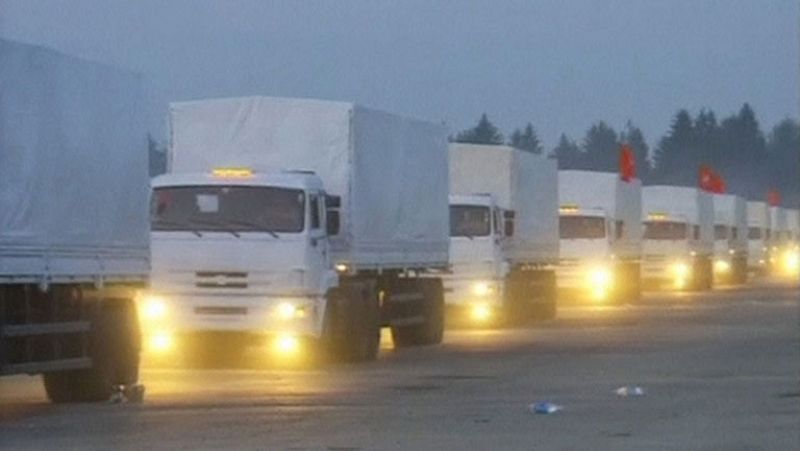 Rusia cederá el convoy humanitario a la Cruz Roja en la frontera con Ucrania