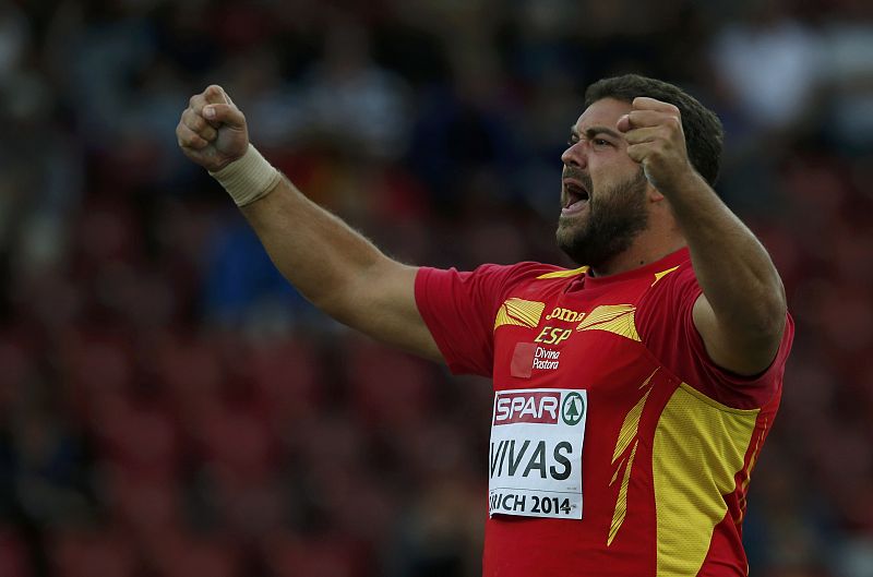 Vivas da a España la primera medalla en el Europeo de atletismo: plata en peso