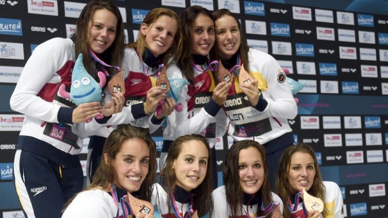 La sincronizada otorga dos bronces al equipo español de natación en Berlín