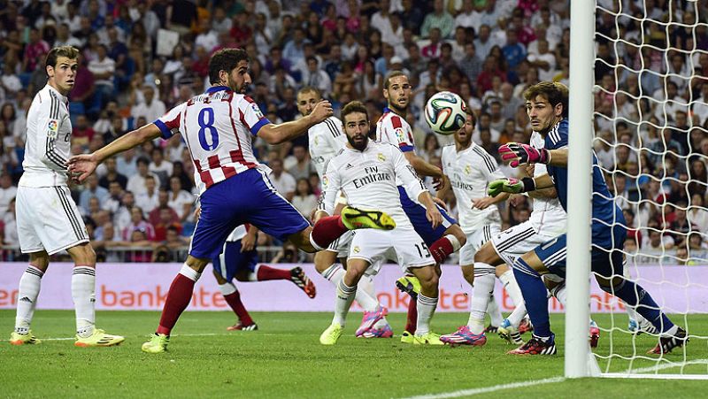 El Atlético sale del Bernabéu con una ligera ventaja en la Supercopa