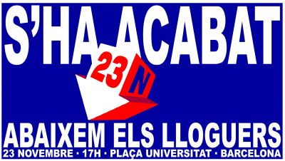 Manifestació col·lectiva per abaixar els lloguers