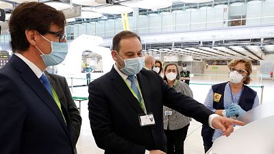 Ábalos, en Barajas: "Madrid no puede anticipar un mensaje de que por aquí puede venir el mal"