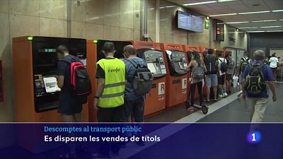 Descomptes al transport públic: es disparen les vendes de títols Descomptes al transport públic: es disparen les vendes de títols