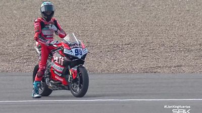 Adrián Huertas se proclama campeón del mundo de SuperSport en Jerez