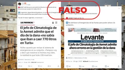 AEMET no ha reconocido que no pronosticó la dana de Valencia AEMET no ha reconocido que no pronosticó la dana de Valencia