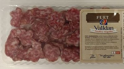 La AESAN amplía la alerta alimentaria por salmonela en fuet loncheado y añade otro producto afectado