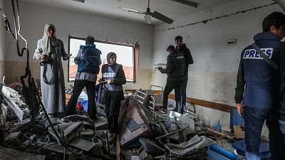 Medios internacionales piden a Israel que deje entrar en Gaza a la prensa extranjera y temen por la salud de sus empleados