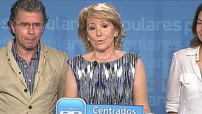 Esperanza Aguirre garantiza que gobernará "para todos"