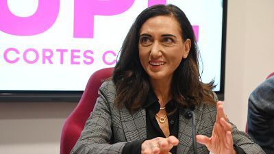La secretaria general de Unión del Pueblo Leonés (UPL), Alicia Gallego, en una rueda de prensa. La secretaria general de Unión del Pueblo Leonés (UPL), Alicia Gallego, en una rueda de prensa.