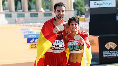 Histórico: Álvaro Martín y María Pérez, campeones del mundo de 35 km marcha