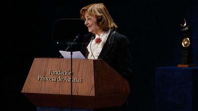 Ana Blandiana, en los Premios Princesa de Asturias: "La poesía era un medio de resistencia en las cárceles"