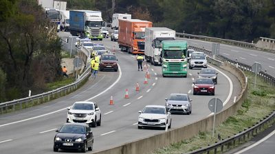 Desviació dels vehicles pel tal de l'AP-7 a Martorell