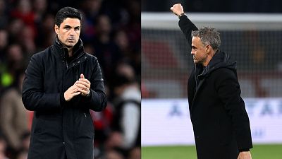 Arteta y Luis Enrique se miden este martes en las semis de Champions con Arsenal y PSG. Arteta y Luis Enrique se miden este martes en las semis de Champions con Arsenal y PSG.