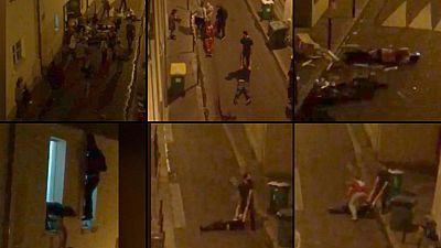 Imágenes del momento del ataque terrorista en la sala Bataclan Imágenes del momento del ataque terrorista en la sala Bataclan