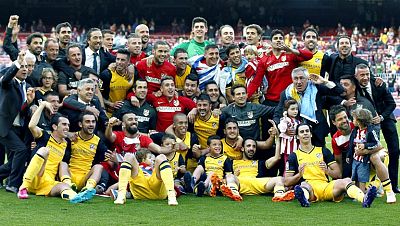 El Atlético de Madrid gana la Liga de manera heroica en el Camp Nou