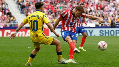 Giuliano y Sorloth dejan en casa los tres puntos para el Atlético de Madrid