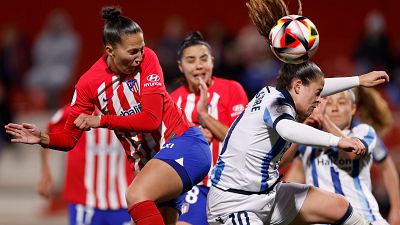 Atlético de Madrid y Real Sociedad empatan en la ida de semifinales de la Copa de la Reina: disfruta del partido completo