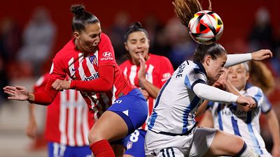 Atlético de Madrid y Real Sociedad empatan en la ida de semifinales de la Copa de la Reina: disfruta del partido completo