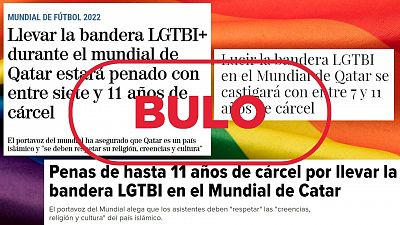 Exhibición de la bandera LGTBI en el Mundial de Catar: no se han anunciado arrestos
