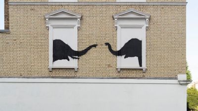 El artista Banksy desvela tres nuevos grafitis "animales" en Londres en tres días consecutivos