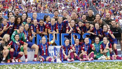 El Barça aixeca la tercera Champions a Bilbao