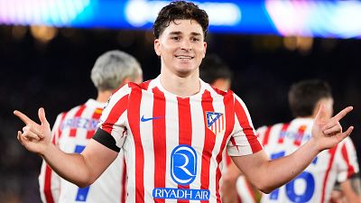 El Atlético noquea a un Barça con 10 en el primer asalto de los cuartos de final de Champions El Atlético noquea a un Barça con 10 en el primer asalto de los cuartos de final de Champions