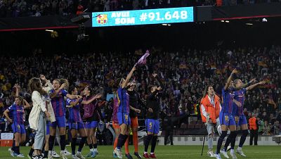 El Barcelona femenino vuelve a batir récord mundial de asistencia: 91.648 espectadores