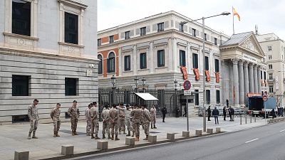Último ensayo del Batallón de Honores frente al Congreso Último ensayo del Batallón de Honores frente al Congreso