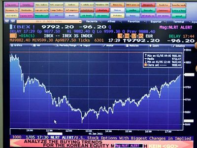 Las bolsas europeas se disparan ante el éxito de la subasta de Portugal y la prevista por España