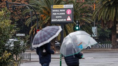 La borrasca Emilia deja lluvias torrenciales a su paso por Andalucía y Comunidad Valenciana