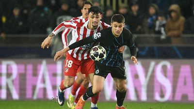 El Atlético logra un sufrido empate en Brujas en la ida del 'playoff' de la Champions