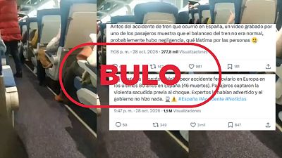 Accidente de Urda: no es el interior del tren, es un vídeo de un Alvia en 2020