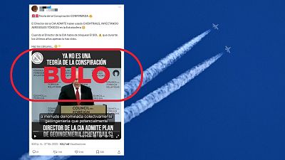 No es el director de la CIA admitiendo "haber usado chemtrails", es un bulo