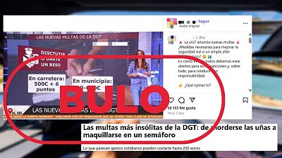 DGT no multa por dar un beso o discutir en el coche, es un bulo