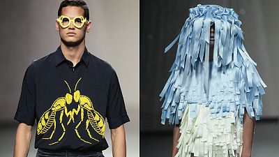 Camareros, doncellas y hombres delicados en los desfiles de Moisés Nieto e Ibai Labega