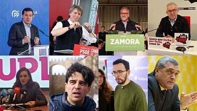 Los candidatos en las elecciones de Castilla y León realizan diferentes actos para dar pistoletazo de salida a la campaña