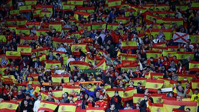 Cánticos de "musulmán el que no bote" y pitos al himno egipcio en el España - Egipto