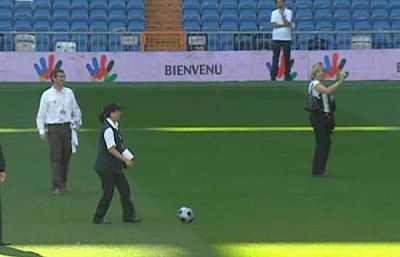 Los Comisarios han estado en el Santiago Bernabéu, pero ningún jugador del Real Madrid ha estado para apoyar la candidatura.